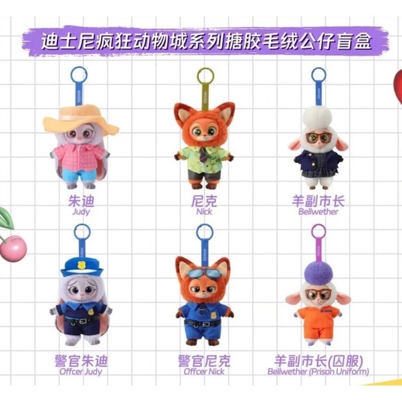 Miniso x Disney Zootopia Vinyl Plush Keychain Pendant - 100% Authentic! - Picture 3 of 8